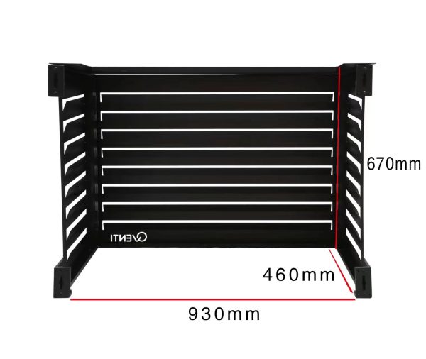 Airco omkasting zwart CAL100 - Afbeelding 2