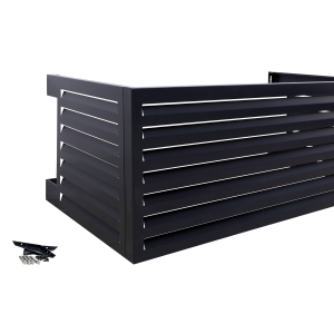 Qventi aluminium omkasting antraciet voor buitenunit van de airconditioner of warmtepomp CAL-150