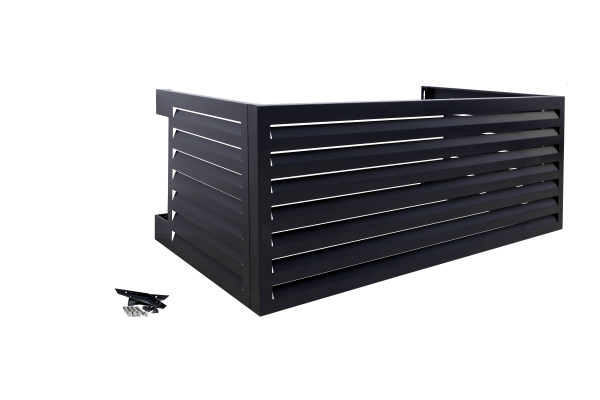 Qventi aluminium omkasting antraciet voor buitenunit van de airconditioner of warmtepomp CAL-150