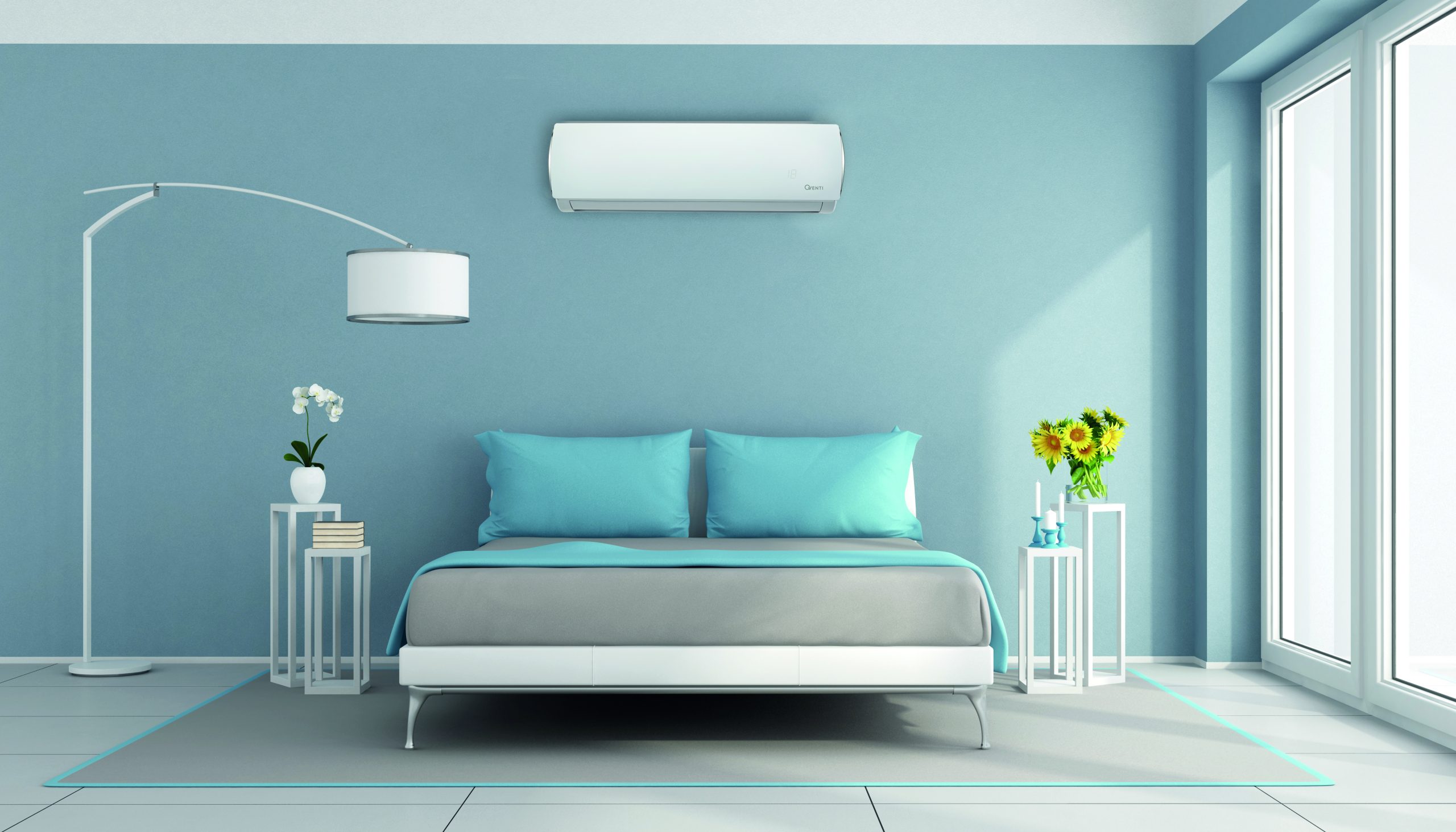 Qventi Comforti Airconditioning serie sfeerbeeld slaapkamer