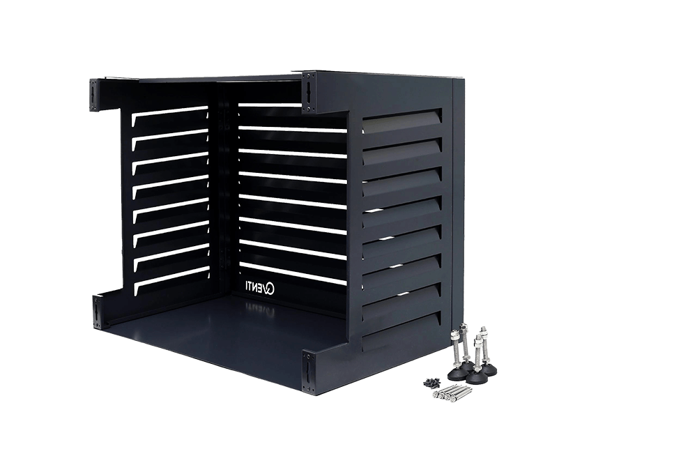 airco omkasting antraciet met montage materialen
