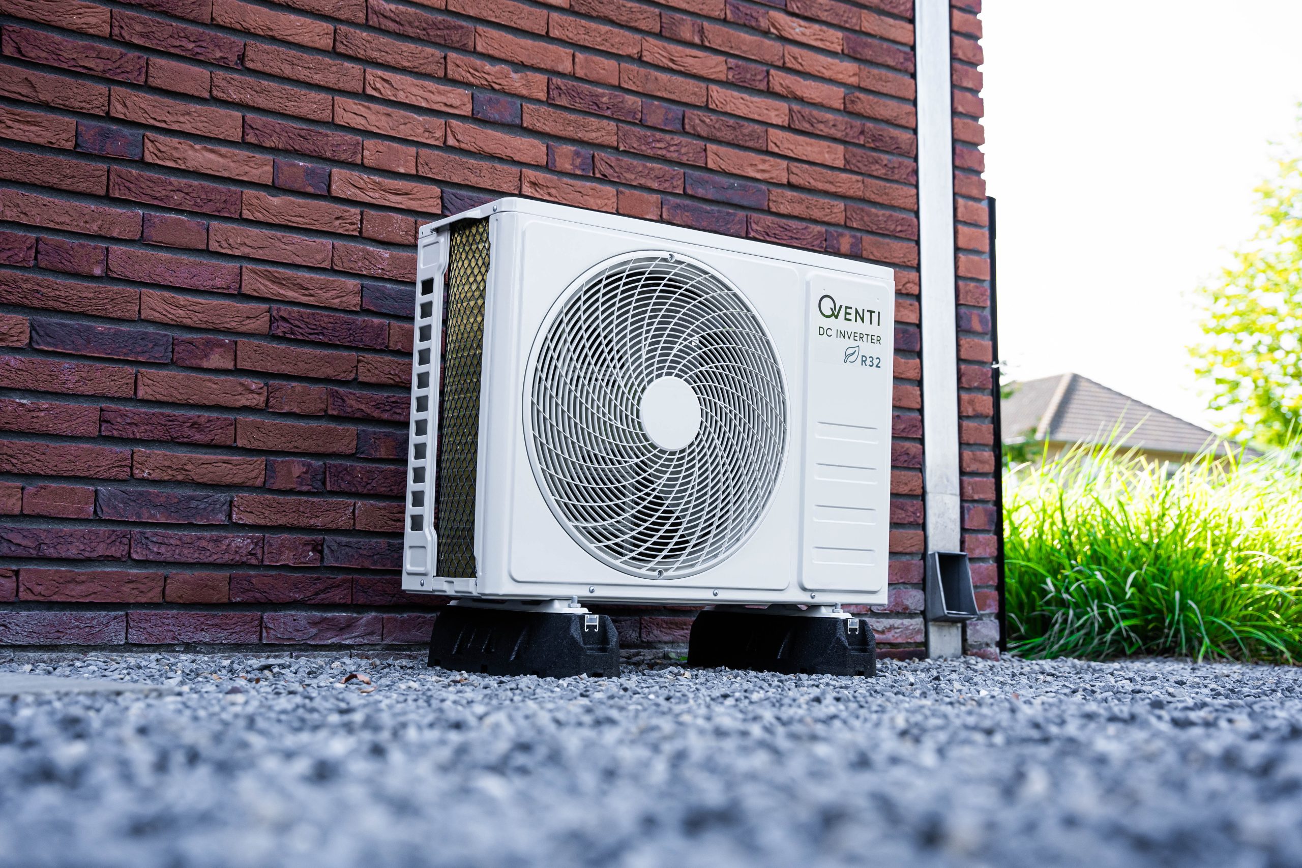 massief rubberen opstelbalken voor een stabiele plaatsing van de buitenunits van airconditioners en warmtepompen