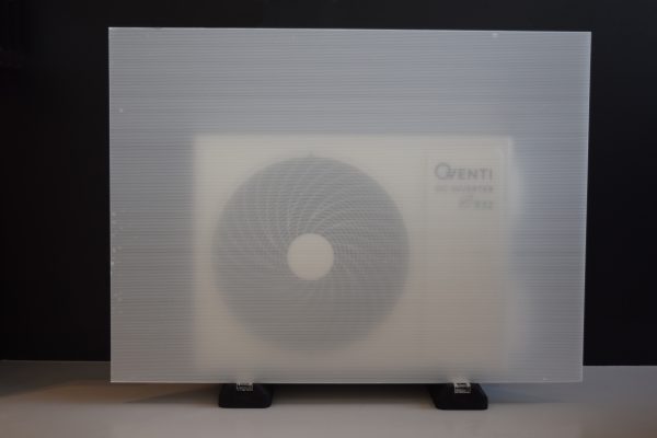 airco- en warmtepomp scheidingswand omkasting