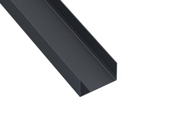 Qventi aluminium leidinggoot 200cm – Antraciet (RAL7016)