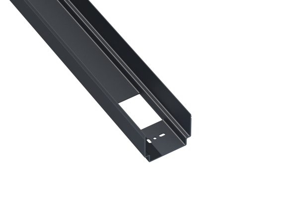 Qventi aluminium leidinggoot 200cm – Antraciet (RAL7016)