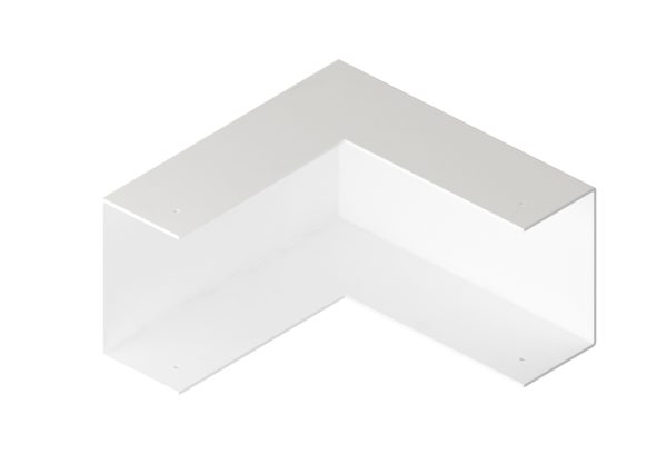 Airco installaties leidinggoot systeem Buitenhaakse bocht 90º Aluminium wit