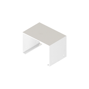 Qventi Aluminium Leidinggootsysteem airco installatie verbindingssok – Wit (RAL9010)