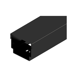 Qventi aluminium leidinggoot 200cm voor airco- en warmtepomp installaties – Zwart