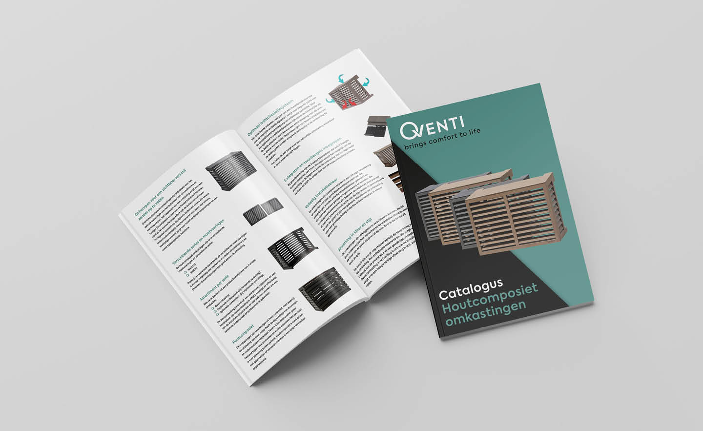 Qventi Houtcomposiet Omkastingen voor Airco’s en Warmtepompen catalogus – Stijlvolle Bescherming op Maat