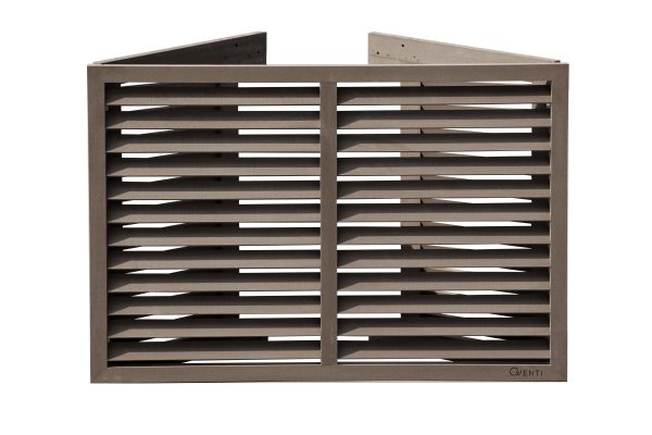 Airco omkasting houtcomposiet bruin medium - Afbeelding 2