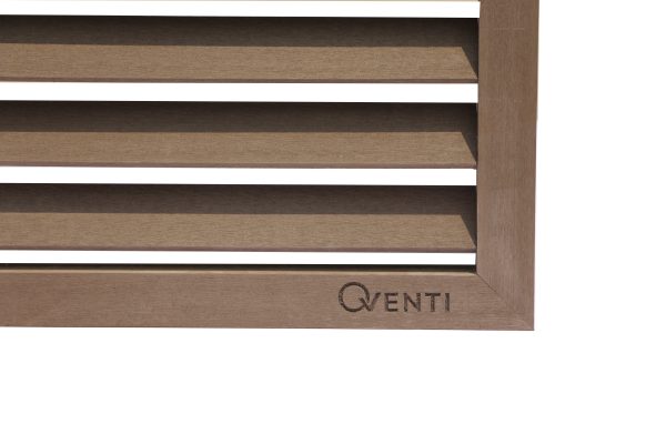 Airco omkasting houtcomposiet bruin medium - Afbeelding 3