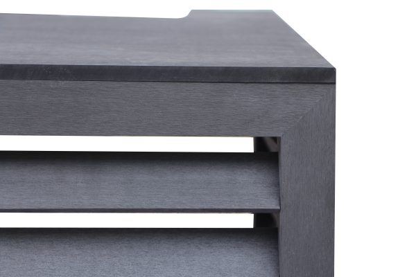 Airco omkasting houtcomposiet antraciet small - Afbeelding 2
