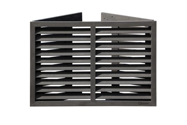 Airco omkasting houtcomposiet antraciet small - Afbeelding 4