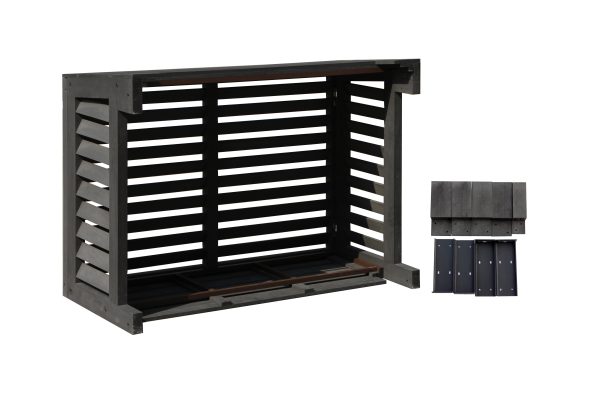 Airco omkasting houtcomposiet antraciet small - Afbeelding 3