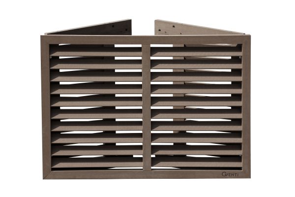 Airco omkasting houtcomposiet bruin small - Afbeelding 3