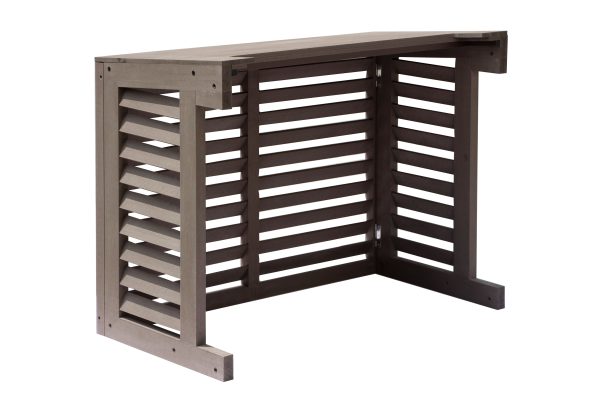 Airco omkasting houtcomposiet bruin small - Afbeelding 4