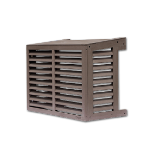 Qventi houtcomposiet airco omkasting small bruin hoofdafbeelding website WAC100BB