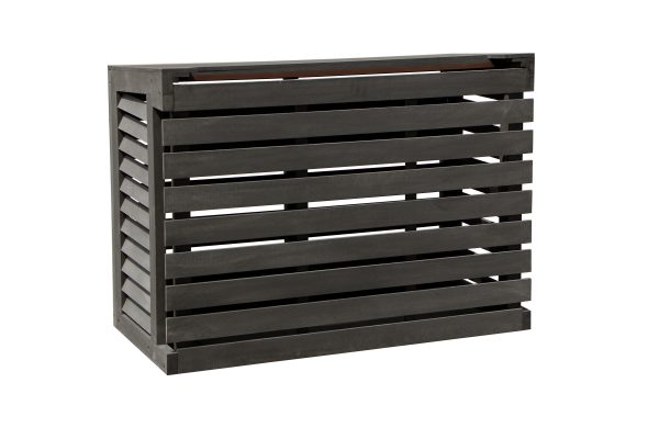 Airco omkasting houtcomposiet achterplaat antraciet small - Afbeelding 2