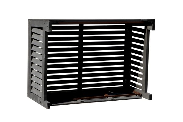 Airco omkasting houtcomposiet bodemplaat antraciet small - Afbeelding 2