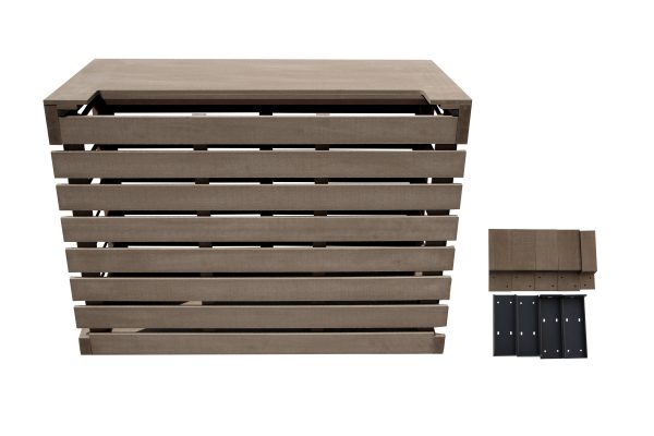 Airco omkasting houtcomposiet achterplaat bruin small - Afbeelding 3